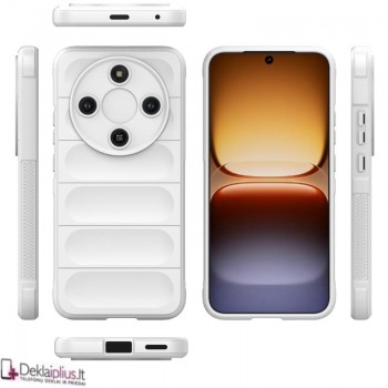 Magic Shield guminis dėklas - baltas (Huawei Honor Magic 8 Lite)